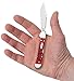 Case XX WR Pocket Knife Dark Red Jigged Bone Mini Copperlock Carbon Steel (CS) Item #6996 - (61749L CS) - Length Closed: 3 5/8 Inches