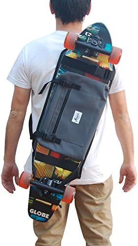 Sac à Dos pour Donner Le Longboard, Surf Skate ou Skateboard Complet, idée de Cadeau Saint Valentin. Couleur Gris