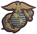 SILVER-GOLD-CRIMSON US MARINE CORPS EAGLE GLOBE & ANCHOR PVC PATCH