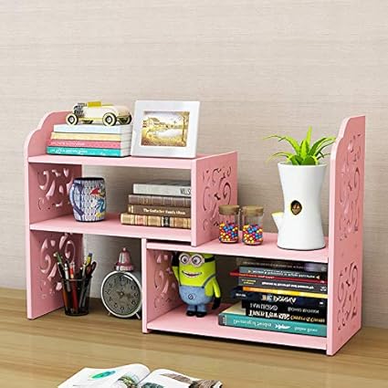 BINGFENG Estantería retráctil librería de sobremesa librería de