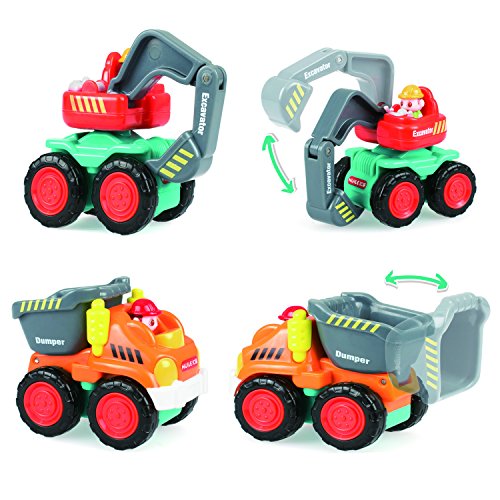 3 Construction+Toddlers+Bulldozer+Forklift+Excavator