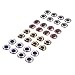 RAH 3D Epoxy Eyes (60 Pack) for Fishing, Fly Tying, Fishing Lures, Crafts - Available in Multiple Colors & Sizes - Lifelike 3D Fish Eyes!