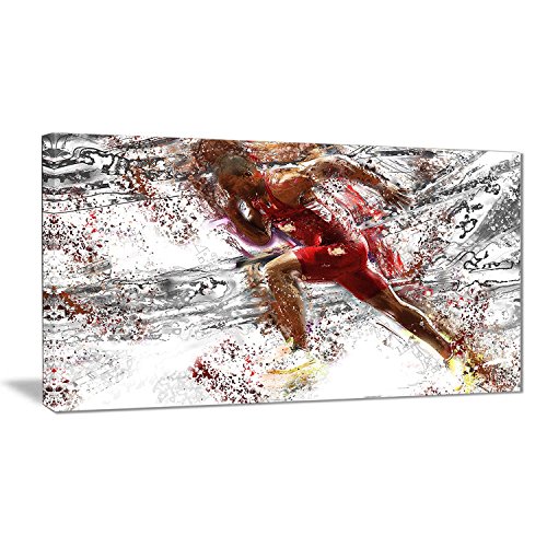 Digital Art Pt25363216 Track Team Sprintinglarge Sport Canvas Art Print 32X16