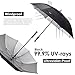 ZEKAR 54/62/68 inch Windproof Large Vented UV Protection and Classic Pongee Fabric Golf Umbrella, Double Canopy Rain Sun Oversized Stick Umbrellas Women Men