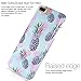 BAISRKE 7 Plus Case,Slim Flexible Soft Silicone Bumper Shockproof Gel TPU Rubber Glossy Skin Cover Case for 7 Plus, Phantom Pineapple