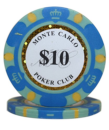 500pcs 14g Monte Carlo Poker Club Poker Chips Bulk - Choose Denominations