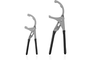 GZZTORES 9" & 12" Oil Filter Pliers Wrench, Adjustable Oil Filter Pliers Set,Oil Filter Removal Tools Fit Most of Cars, Truck