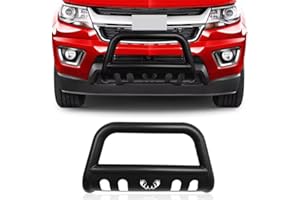 MAXDOM LLC MAXDOM Bull Bar Fitment For Chevy Colorado/GMC Canyon Pickup Truck (2015-2022, Black)