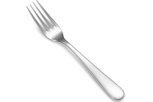 KEAWELL Premium 7.3" Louise Salad Forks, Set of 4, 18/10 Stainless Steel, Dishwasher Safe