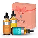 Essy Retinol Serum Vitamin C serum Hyaluronic Acid Serum Gift set with Advanced Anti Wrinkle and Firming Formula To Remove Fine Lines and Wrinkles for Face, Neck and Eye Area