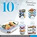Glass Casserole Dish with Lid - (Set of 2) 12x8 Inch Freezer-to-Oven Safe Baking Dish and Airtight Food Storage Containers, Large Bakeware Pan for Casseroles, Lasagna or Store Leftover Food, 64 Ounce