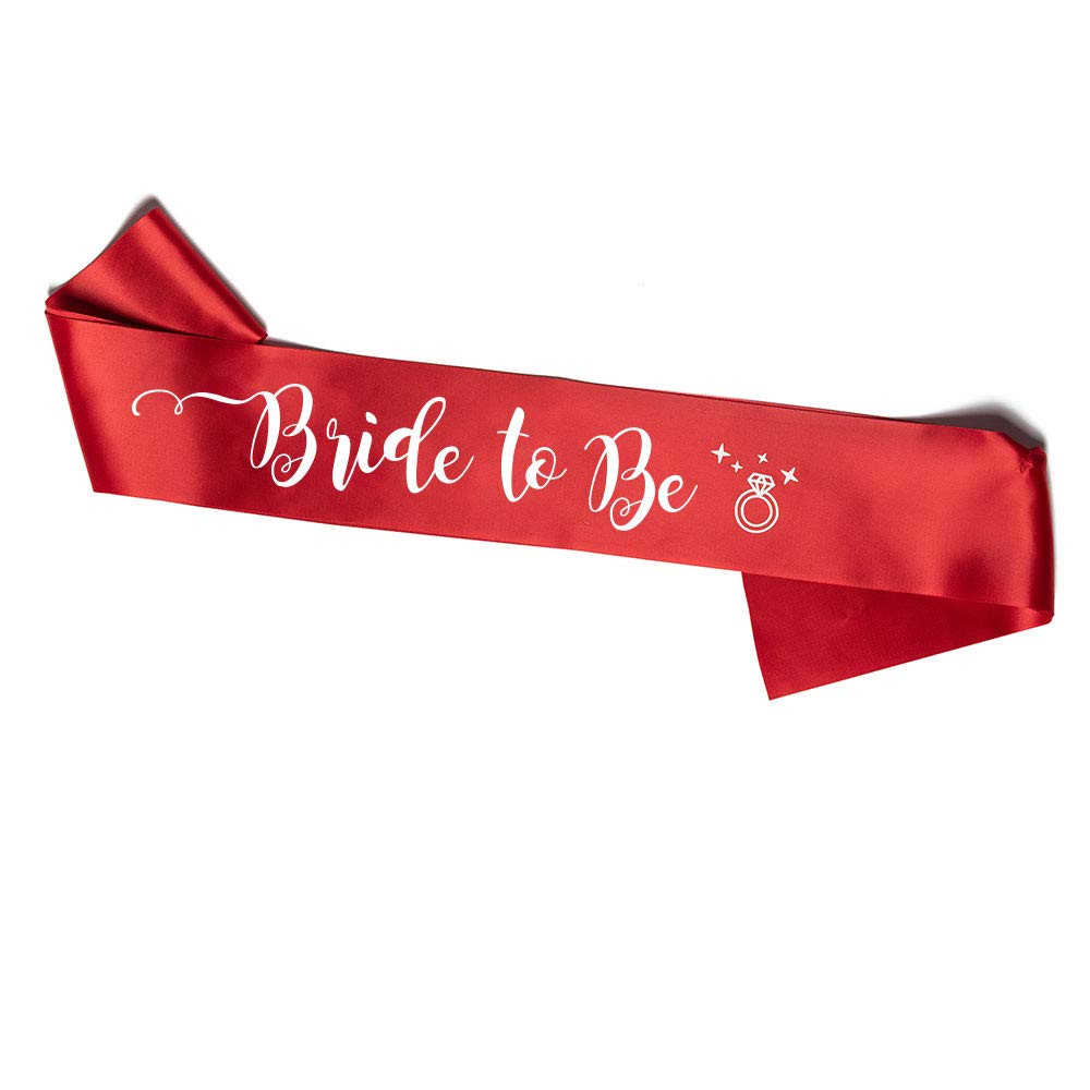 OLILLY Red Sash Bride to Be - Sash for the Future Bride - Perfect for a Hen Night