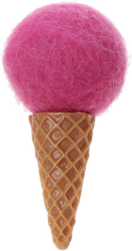 VIccoo Toy Doll, born Felt Ice Cream Props Tiny Baby Girl Boy Photo Shoot Handmade Felt Photography Props Accessories - Hot Pink