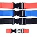 Wisdompro Office Lanyard, 3 Pack 23 inch Quick Release Neck Strap Lanyard with Detachable Buckle, String Loop for Keys, ID Badges, Card Holder, USB Flash Drives, Cell Phones - Black, Blue, Red
