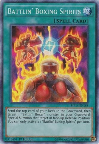 Yu-Gi-Oh! - Battlin' Boxing Spirits (MP14-EN168) - Mega Pack 2014 - 1st Edition - Super Rare
