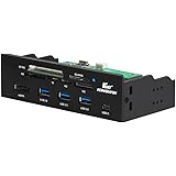 Kingwin Powered USB Hub 3.0 w/ 1 USB-C Port, SD Card Reader & Micro SD Card Reader - Sata Power Port w/Lightning Speed Data T