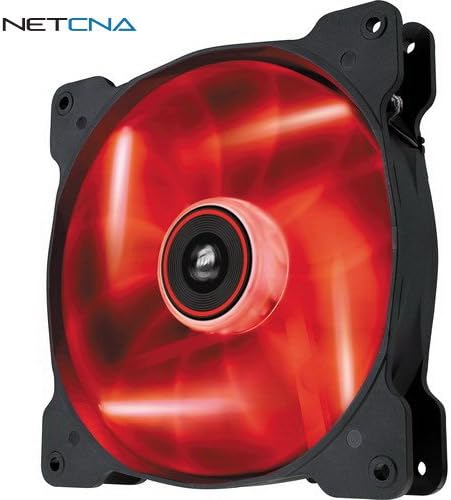 Air Series SP140 LED Red High Static Pressure 140mm Fan and Free 6 Feet Netcna HDMI Cable - By NETCNA