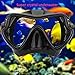 Dry Top Snorkel Set, Aegend Adult Wide View Diving Mask With Anti Fog Tempered Glass Lenses for Safety Adjustable Buckles Snorkeling Mask With Gear Bag