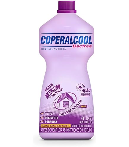 Álcool 46°Inpm Coperalcool Bacfree Lavanda Oriental 500ML : Amazon