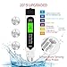 TDS Meter Digital Water Tester, Accurate Professional 4-in-1 TDS, Temperature and EC Meter, 0-9990ppm, Ideal Water Test Meter for Drinking Water, Aquariums (CR2032 Battery)
