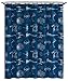 Jay Franco Star Wars Vehicle Schematics Spaceship 12 Piece Shower Curtain & Hook Set, Blue