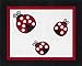 Sweet Jojo Designs Polka Dot Ladybug Accent Floor Rug