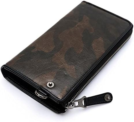 UIYI Mens Leather Clutch Purse Credit Card Holder Wallet Zipper Closure Purse 160026