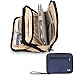 BUBM Double Layer Padded Travel Electronic Bag Packing Cubes for iPad Mini / Makeup Bag (Dark Blue)