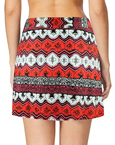 image for Oyamiki Women's Pockets Running Skirt Athletic Golf Skort with Tennis 