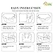 Easy-Going 4 Pieces Microfiber Stretch Recliner Slipcover – Spandex Soft Fitted Sofa Couch Cover, Washable Furniture Protector with Elastic Bottom for Kids, Pet(Recliner, Chocolate)