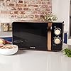 Tower-T24020-Manual-Solo-Microwave-with-6-Power-Levels-30-Minute-Timer-Defrost-Function-800-W-20-liters-Black-and-Rose-Gold Tower T24020 Manual Microwave with 30-Minute Timer and 6 Power Levels, 20L, 800W Black and Rose Gold