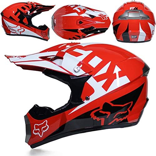 WLBRIGHT FOX motocross helmet gift goggles mask gloves mountain racing downhill full face helmet for men and women