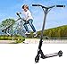 OUTON Pro Aluminum Performance Freestyle Stunt Scooter 110mm Aluminum Core PU Wheels SCS Compression Abec 9 Kick Scooter Black