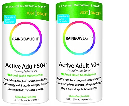 Rainbow Light Active Adult 50+ Multivitamin, 90 Tablets x 2