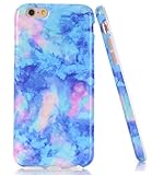 iPhone 6 6s Case, Light Blue Marble Creative Design, BAISRKE Slim Flexible Soft Silicone Bumper Shockproof Gel TPU Rubber Glossy Skin Cover Case for Apple iPhone 6 6s 4.7 inch