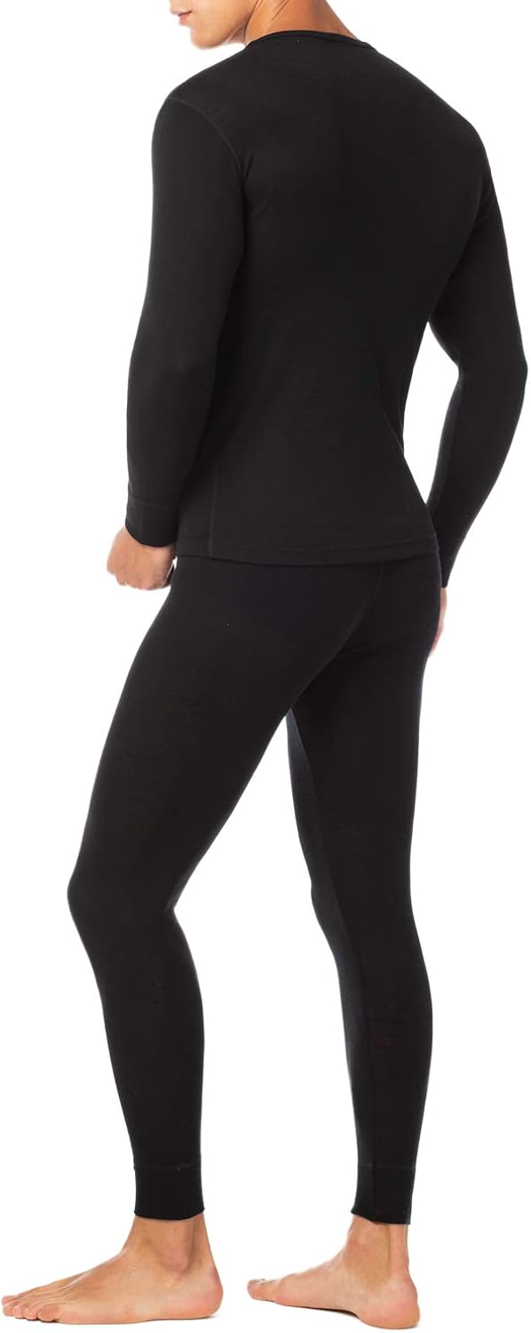 LAPASA Men's 100% Merino Wool Thermal Underwear Long John Set Lightweight Base Layer Top and Bottom M31 at  Men’s Clothing store