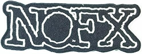 10.0 cm x 3.5 cm NOFX band Heavy Metal Punk Rock Logo Sign Patch Iron on Applique Embroidered Jacket T shirt Costume