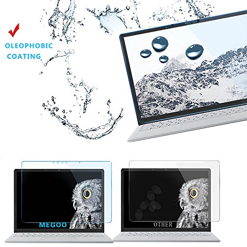 Microsoft Surface Laptop 13.5 inch Screen Protector, Megoo Premium [Tempered Glass] Anti-scratch bubble free Screen Protector for Microsoft Surface Laptop (2017 Release)