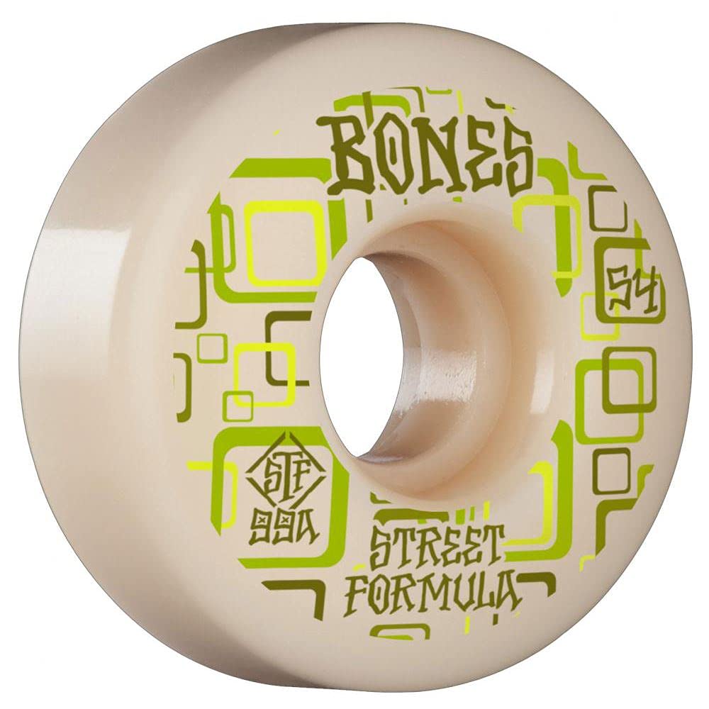 Bones STF Retros 99A V3 Slims Skateboard Wheels White 54mm