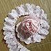 5 Yard Pleated Chiffon Eyelet Lace Edge Gathered Mesh Trim Ribbon 1-1/2