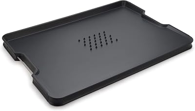 Joseph Joseph Cut&Carve Plus Non-Slip Double-Sided Chopping Board Black