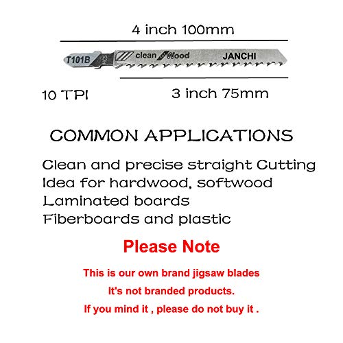 50Pack T101B T-Shank Contractor Jig saw Blades - 4 Inch 10 TPI Jigsaw Blades Set- Made for High Spee - //medicalbooks.filipinodoctors.org