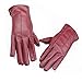 MARZE Women Leather Gloves for Driving Texting Daily Dress Touchscreen Winter Gloves (Burgundy)