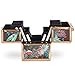 Beautify Small Jungle Professional Makeup Cosmetic Organizer Train Case 10