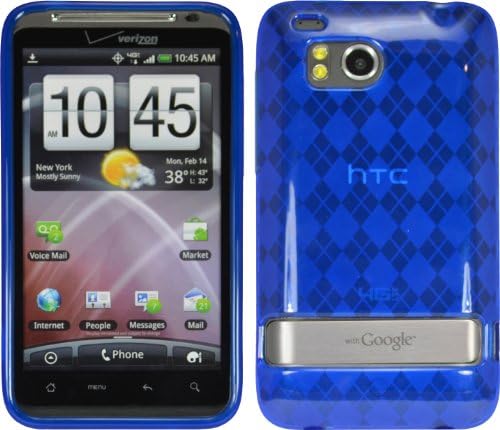 PREMIUM TPU FLEX GEL SKIN CASE COVER FOR HTC THUNDERBOLT 4G 6400 VERIZON BLUE