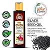 THE INDIE EARTH RED ONION HAIR OIL 200 ML - ANTI HAIR LOSS & HAIR GROWTH OIL WITH BLACK SEED, CURRY LEAF, HIBISCUS…