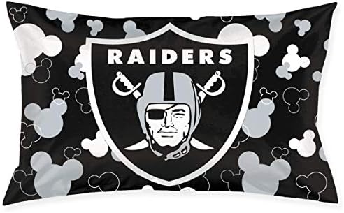Jerrymoaus Oakland Raiders Cartoon Mouse, Zipper Pillowcase, Sofa Pillowcase, Office Pillowcase (20"X30")