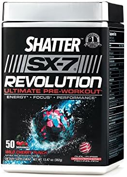 MuscleTech Shatter SX-7 Revolution Ultimate Pre Workout - Wild Cherry Punch