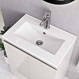 BELOFAY Denvor White 600mm Floor Standing Vanity Unit with Basin view 4