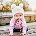 JAN & JUL Baby Toddler Winter Earflap Beanie Hat (S: 3-9 Months, Cream Bear)